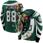 customized baylor bears puzzle pieces green hoodie best selling