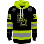 customized baylor bears safety motif black neon green hoodie best selling