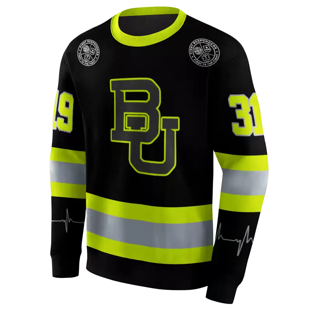 customized baylor bears safety motif black neon green hoodie new arrival customized baylor bears safety motif black neon green hoodie new arrival