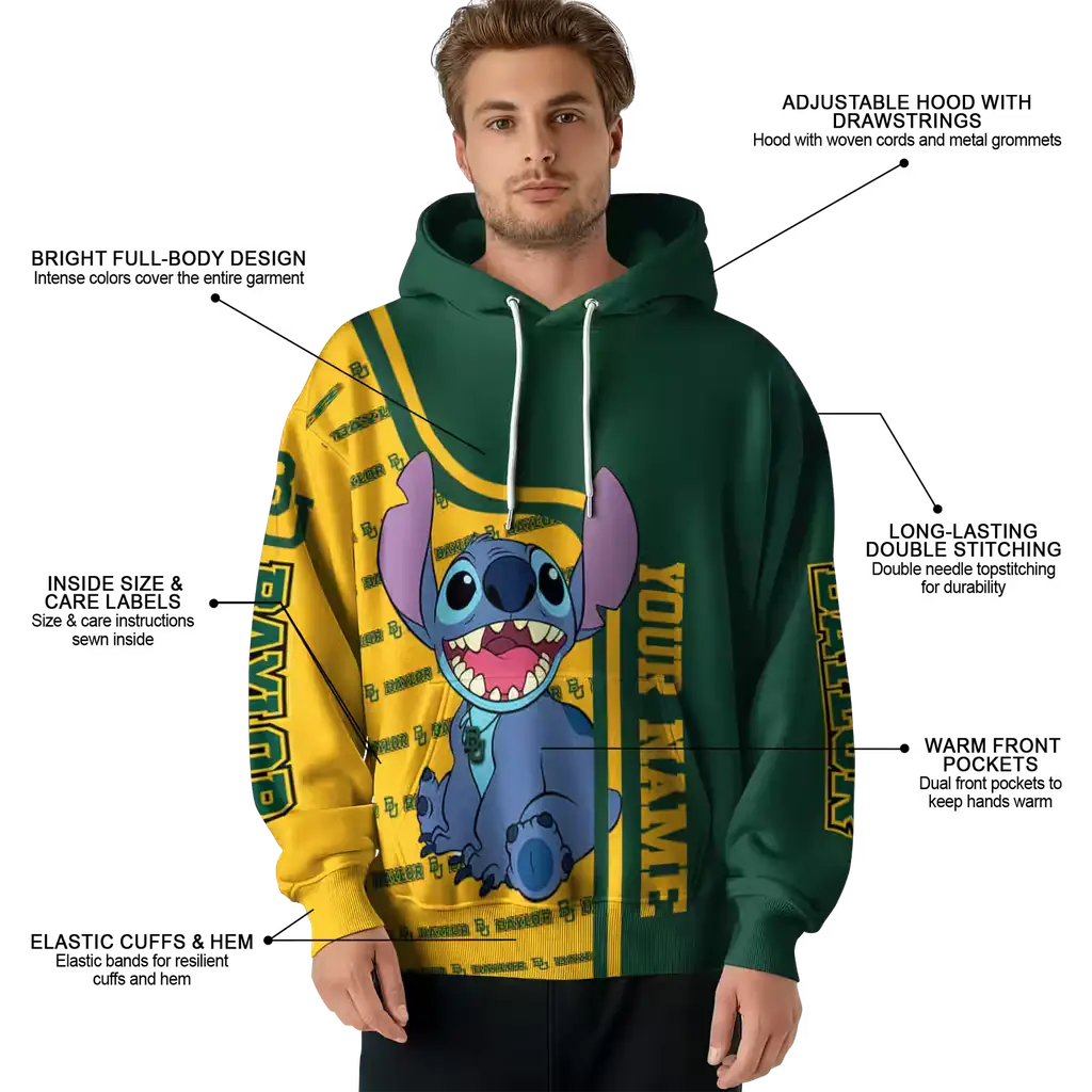 customized baylor bears stitch green hoodie latest model customized baylor bears stitch green hoodie latest model