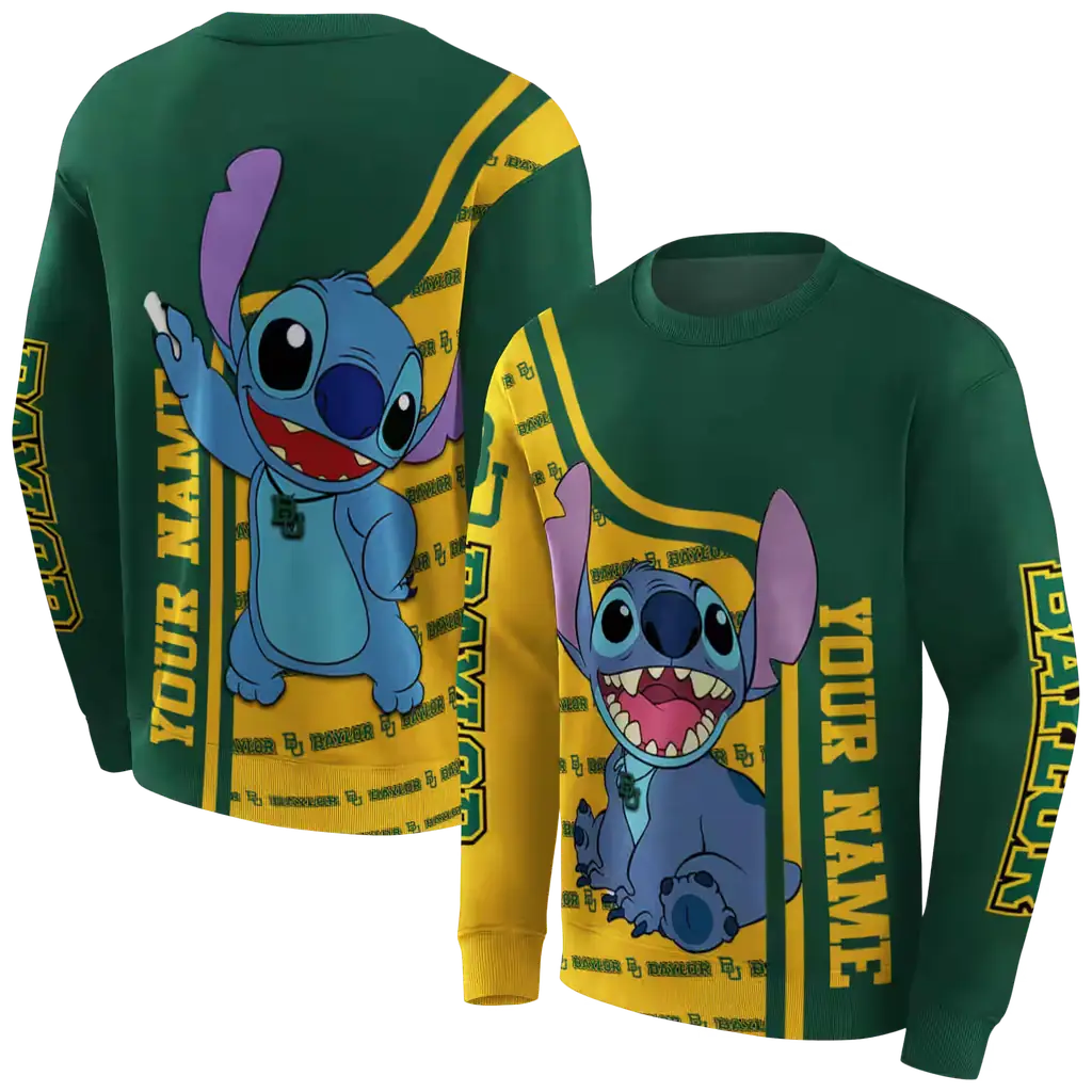 customized baylor bears stitch green hoodie premium grade customized baylor bears stitch green hoodie premium grade