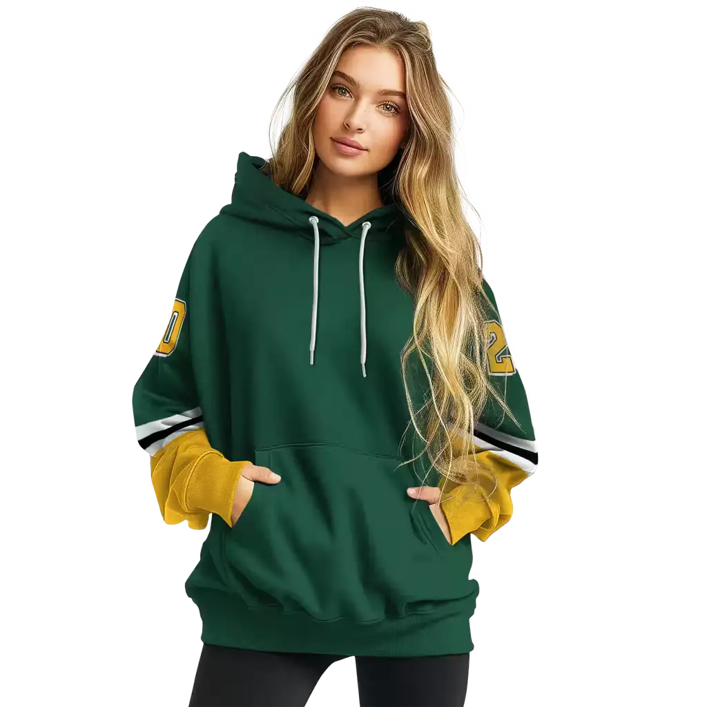 customized baylor bears striped sleeves green hoodie high quality customized baylor bears striped sleeves green hoodie high quality