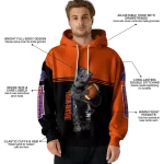 customized boise state broncos baby groot orange black hoodie best selling