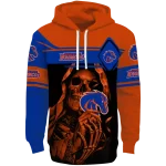 customized boise state broncos grim reaper orange black hoodie best selling