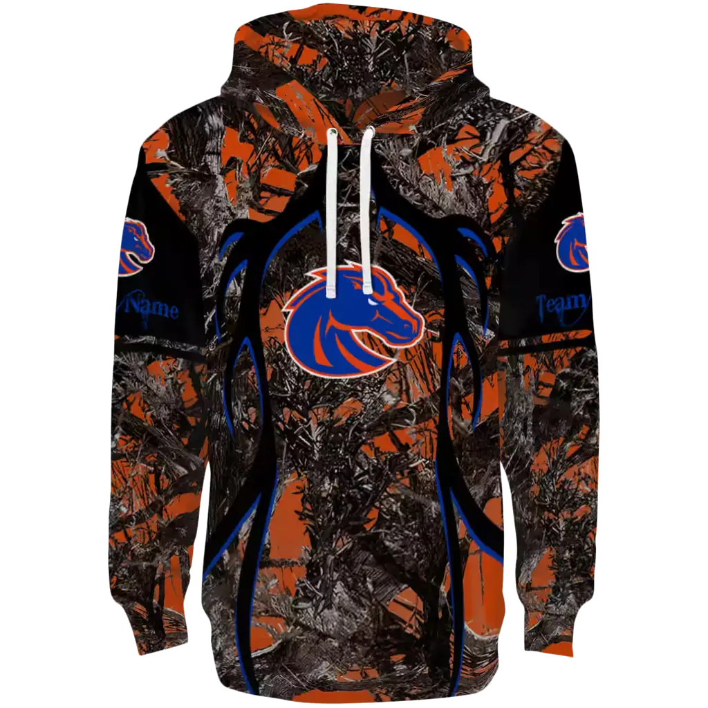 customized boise state broncos hunting theme orange black hoodie best selling customized boise state broncos hunting theme orange black hoodie best selling