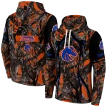 customized boise state broncos hunting theme orange black hoodie best selling