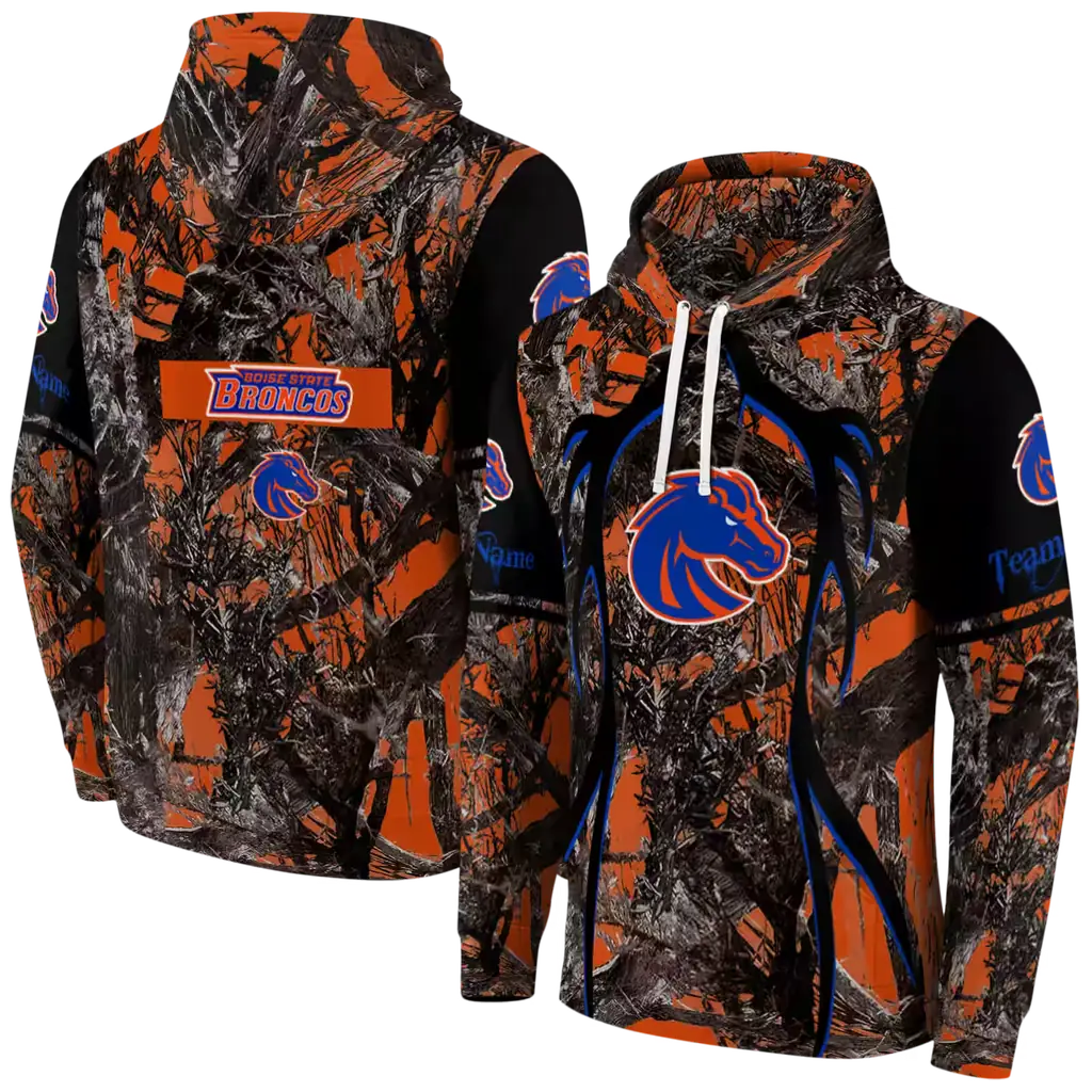 customized boise state broncos hunting theme orange black hoodie fashion forward customized boise state broncos hunting theme orange black hoodie fashion forward