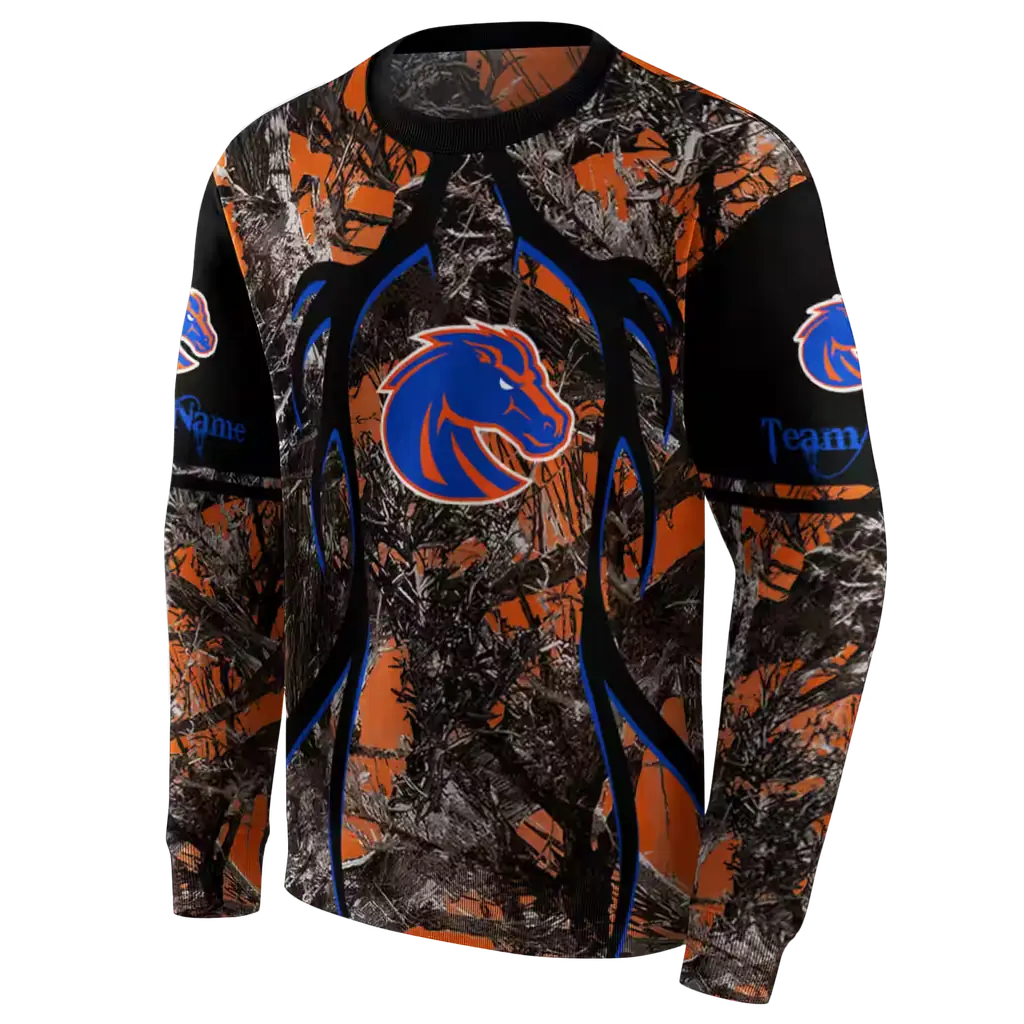 customized boise state broncos hunting theme orange black hoodie new arrival customized boise state broncos hunting theme orange black hoodie new arrival