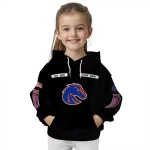 customized boise state broncos punisher skull black hoodie best selling