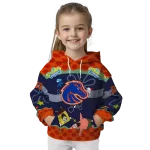 customized boise state broncos spongebob patrick star orange navy hoodie best selling