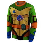 customized boise state broncos superhero armor orange green hoodie best selling