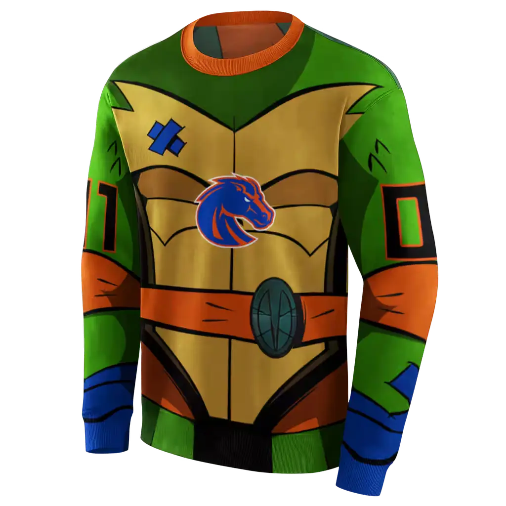 customized boise state broncos superhero armor orange green hoodie new arrival customized boise state broncos superhero armor orange green hoodie new arrival