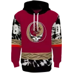 customized boston college eagles grateful vibes maroon hoodie best selling