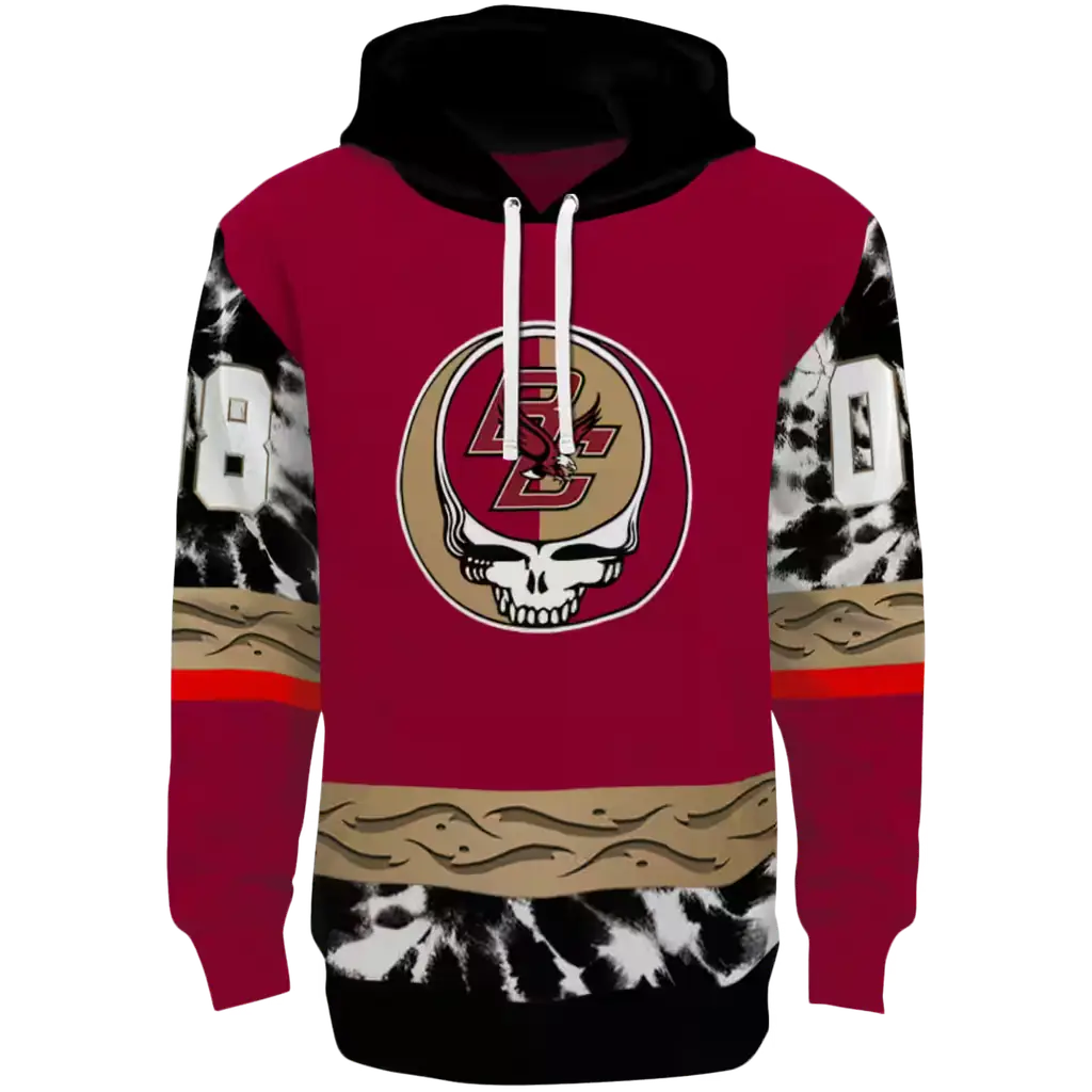customized boston college eagles grateful vibes maroon hoodie best selling customized boston college eagles grateful vibes maroon hoodie best selling