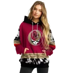 customized boston college eagles grateful vibes maroon hoodie best selling