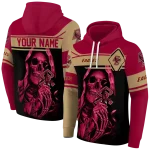 customized boston college eagles grim reaper maroon black hoodie best selling