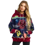 customized boston college eagles spongebob patrick star maroon navy hoodie best selling