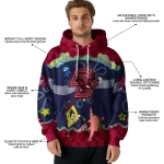customized boston college eagles spongebob patrick star maroon navy hoodie best selling