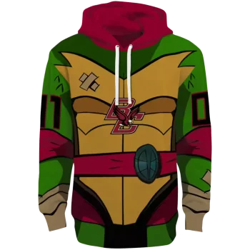 customized boston college eagles superhero armor maroon green hoodie best selling