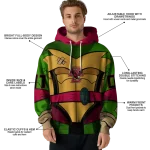 customized boston college eagles superhero armor maroon green hoodie best selling