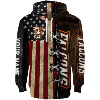 customized bowling green falcons american pride hoodie best selling