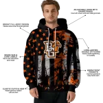 customized bowling green falcons distressed flag orange black hoodie best selling