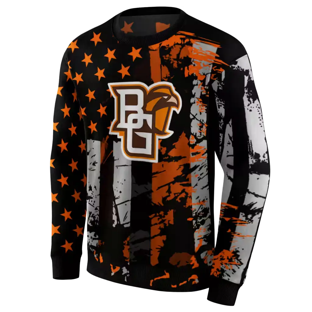 customized bowling green falcons distressed flag orange black hoodie new arrival customized bowling green falcons distressed flag orange black hoodie new arrival