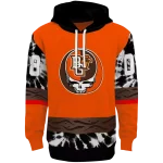 customized bowling green falcons grateful vibes orange hoodie best selling