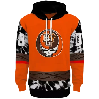 customized bowling green falcons grateful vibes orange hoodie best selling