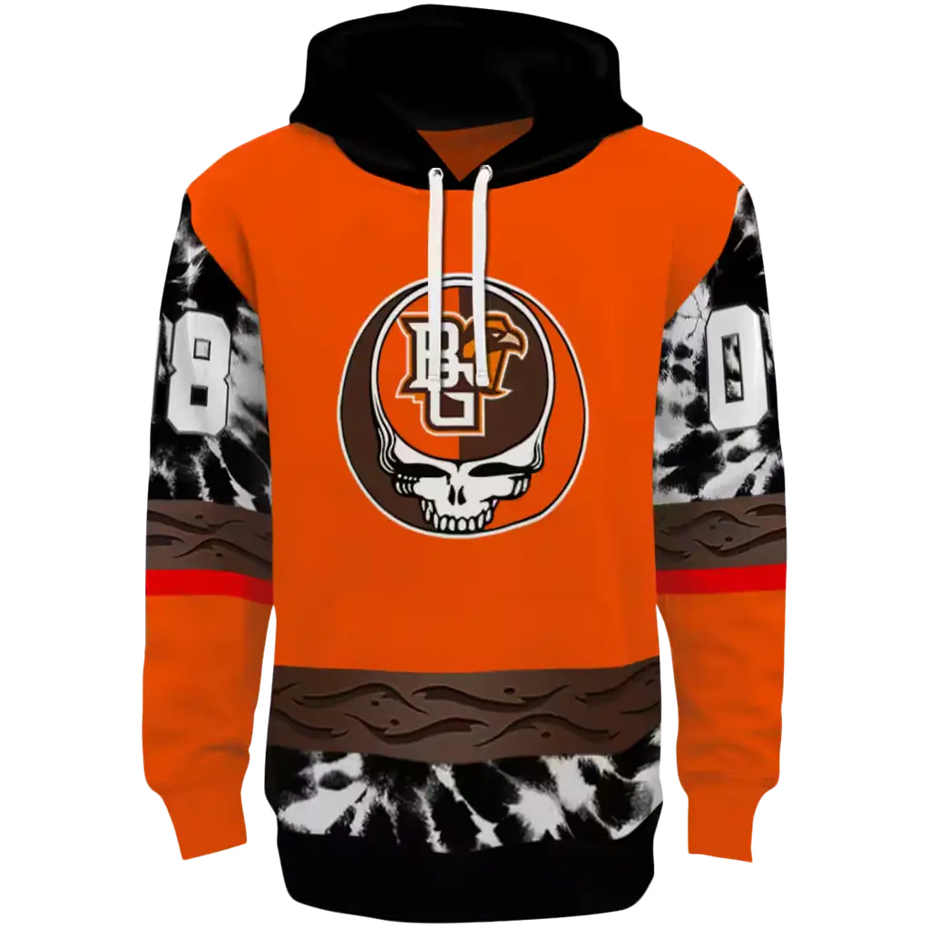 customized bowling green falcons grateful vibes orange hoodie best selling customized bowling green falcons grateful vibes orange hoodie best selling