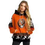 customized bowling green falcons grateful vibes orange hoodie best selling