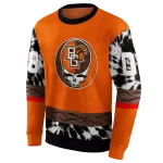 customized bowling green falcons grateful vibes orange hoodie best selling