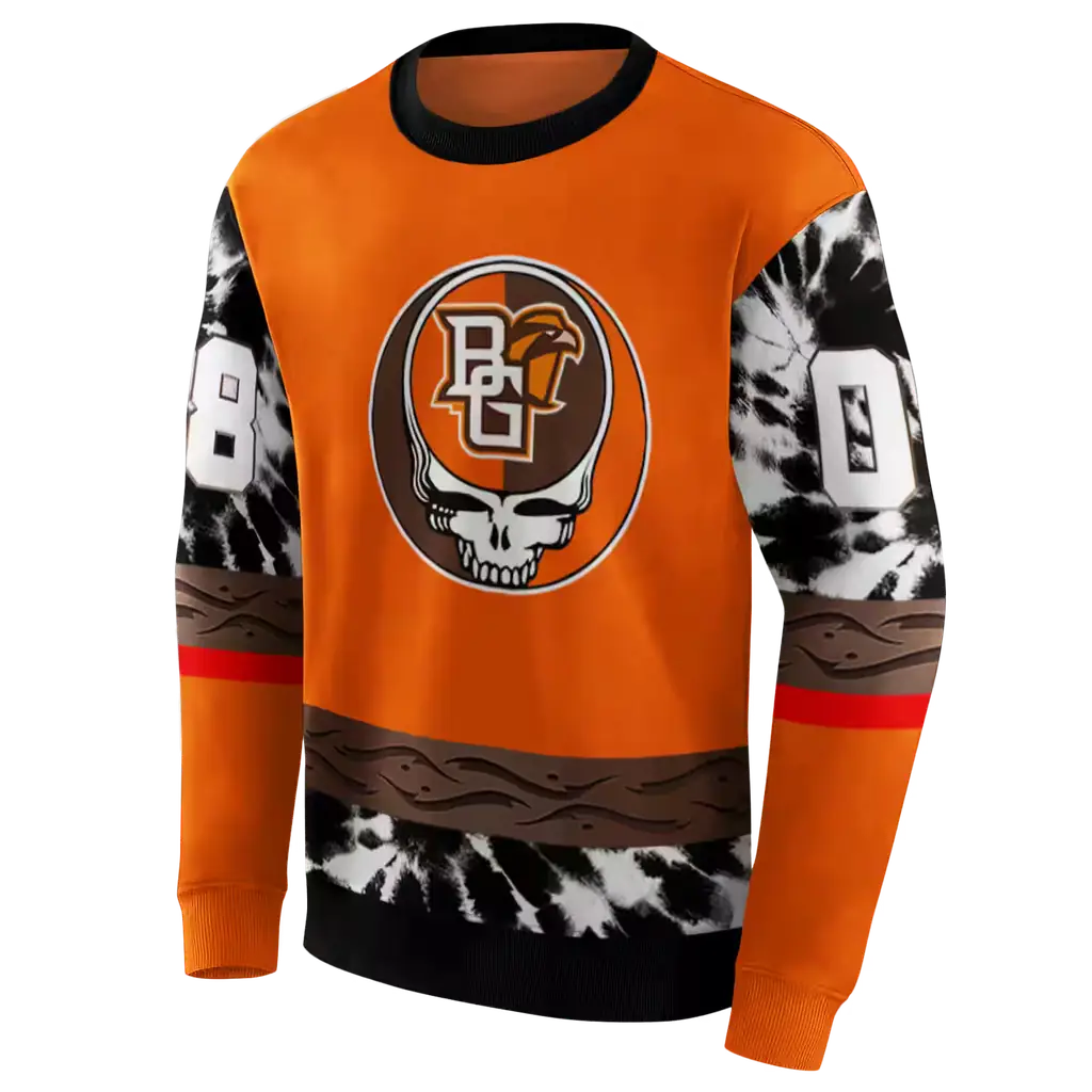 customized bowling green falcons grateful vibes orange hoodie new arrival customized bowling green falcons grateful vibes orange hoodie new arrival