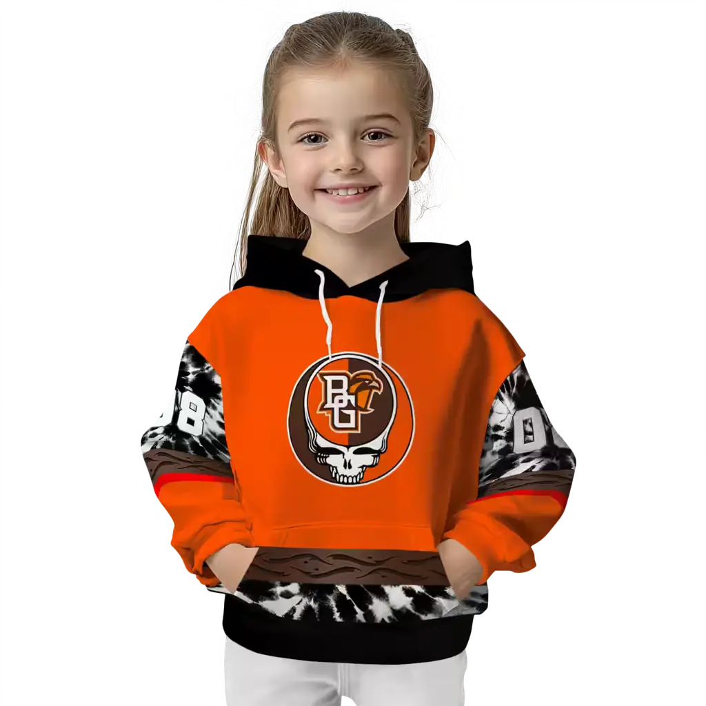 customized bowling green falcons grateful vibes orange hoodie top rated customized bowling green falcons grateful vibes orange hoodie top rated