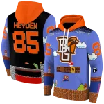 customized bowling green falcons mario blue black hoodie best selling