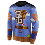 customized bowling green falcons mario blue black hoodie best selling