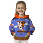 customized bowling green falcons mario blue black hoodie best selling