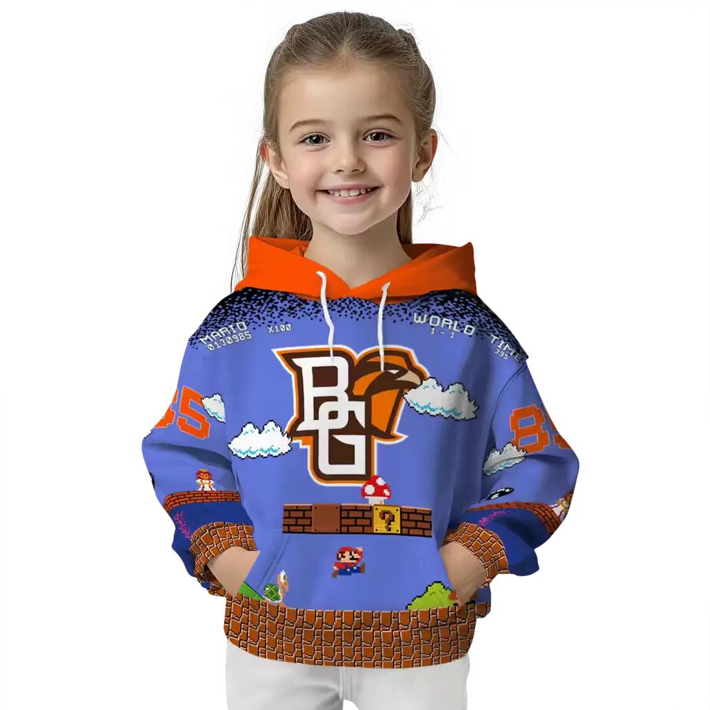 customized bowling green falcons mario blue black hoodie top rated customized bowling green falcons mario blue black hoodie top rated