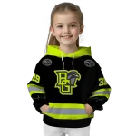 customized bowling green falcons safety motif black neon green hoodie best selling