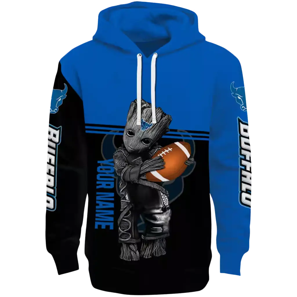 customized buffalo bulls baby groot royal blue black hoodie best selling customized buffalo bulls baby groot royal blue black hoodie best selling