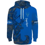 customized buffalo bulls deer silhouette royal blue hoodie best selling
