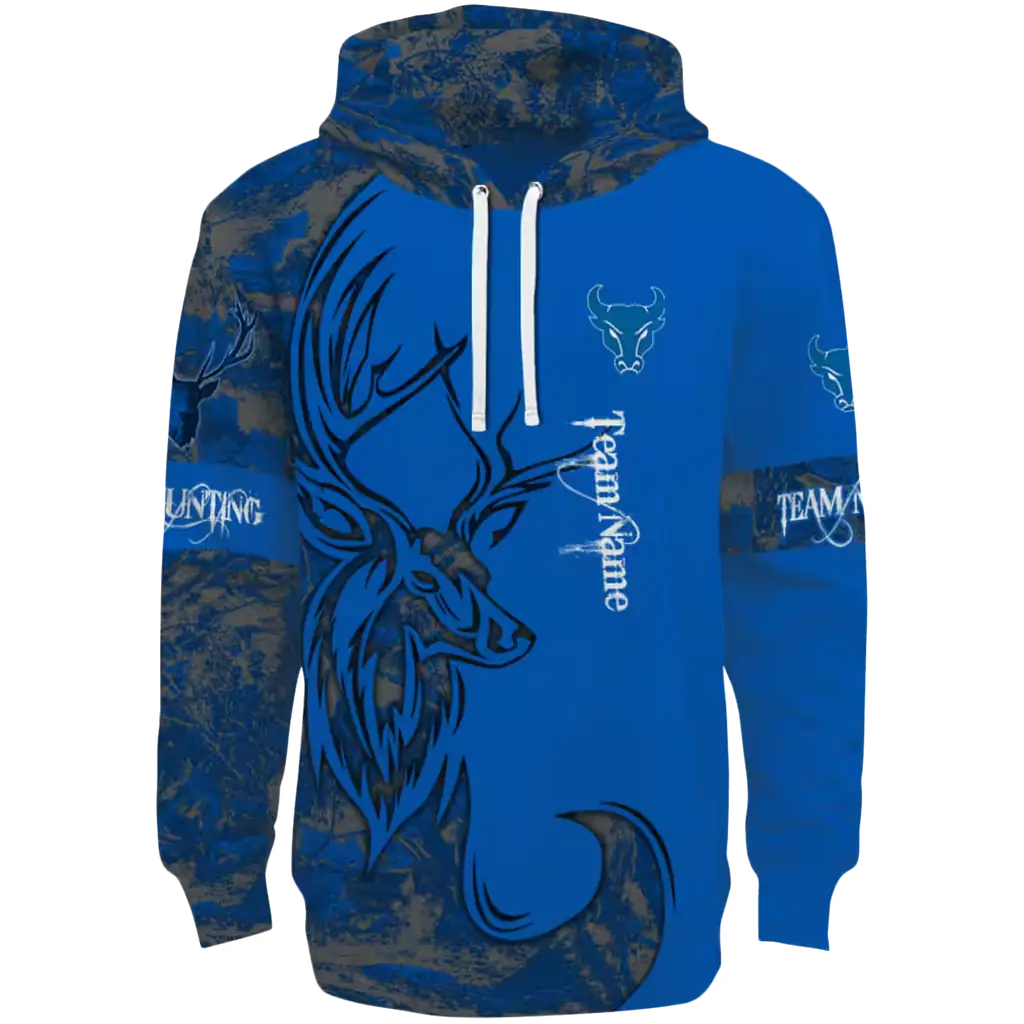 customized buffalo bulls deer silhouette royal blue hoodie best selling customized buffalo bulls deer silhouette royal blue hoodie best selling