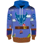 customized buffalo bulls mario blue black hoodie best selling