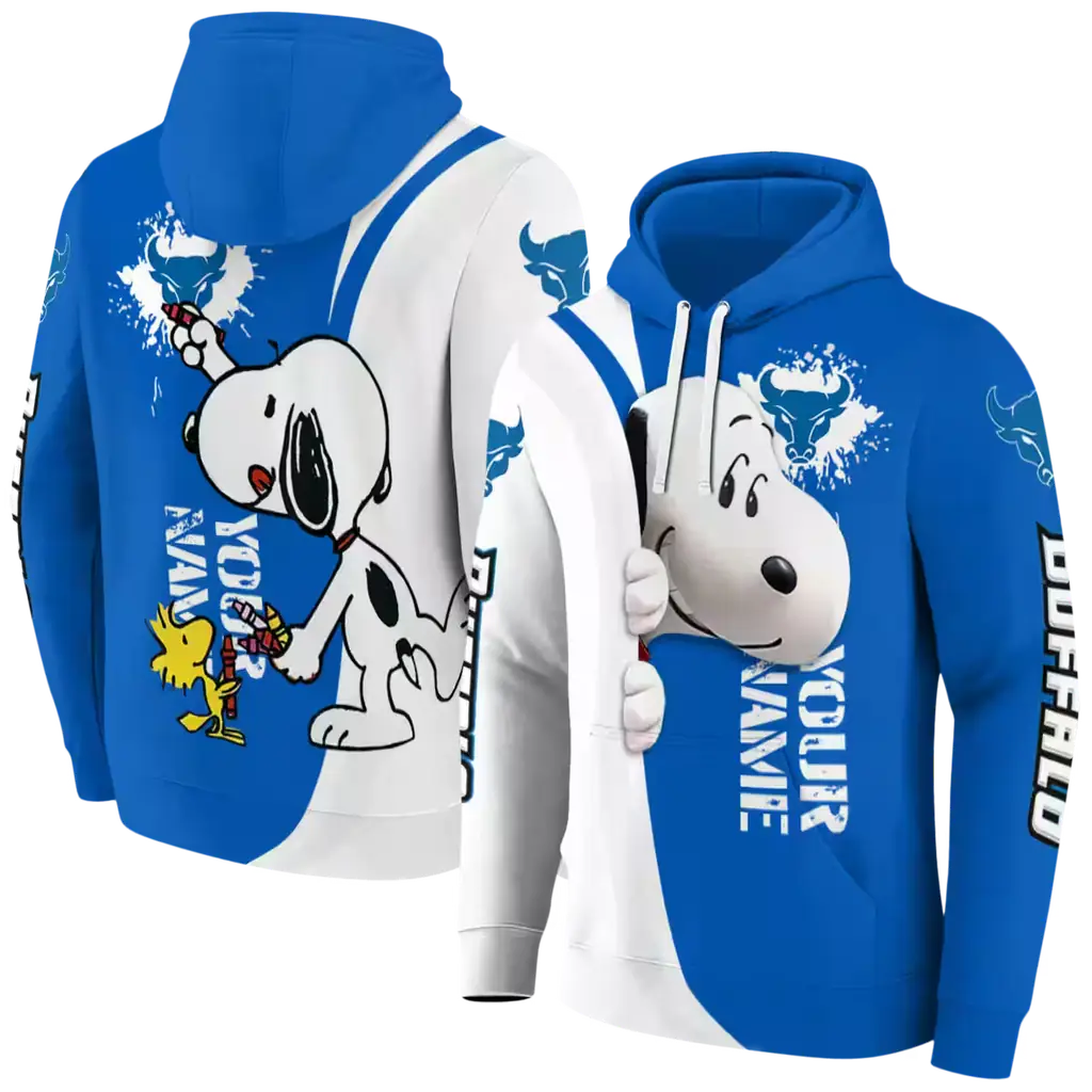 customized buffalo bulls peeking snoopy royal blue hoodie fashion forward customized buffalo bulls peeking snoopy royal blue hoodie fashion forward