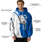 customized buffalo bulls peeking snoopy royal blue hoodie best selling