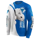 customized buffalo bulls peeking snoopy royal blue hoodie best selling