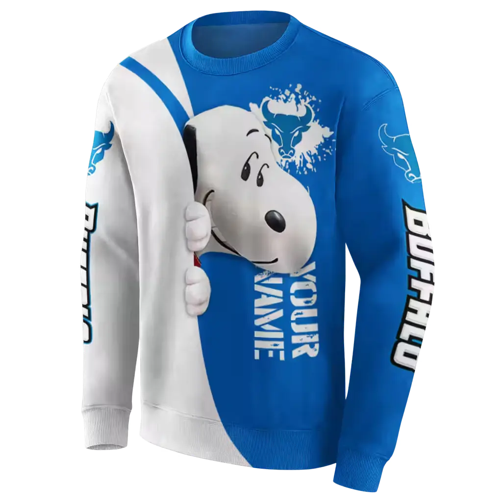 customized buffalo bulls peeking snoopy royal blue hoodie new arrival customized buffalo bulls peeking snoopy royal blue hoodie new arrival