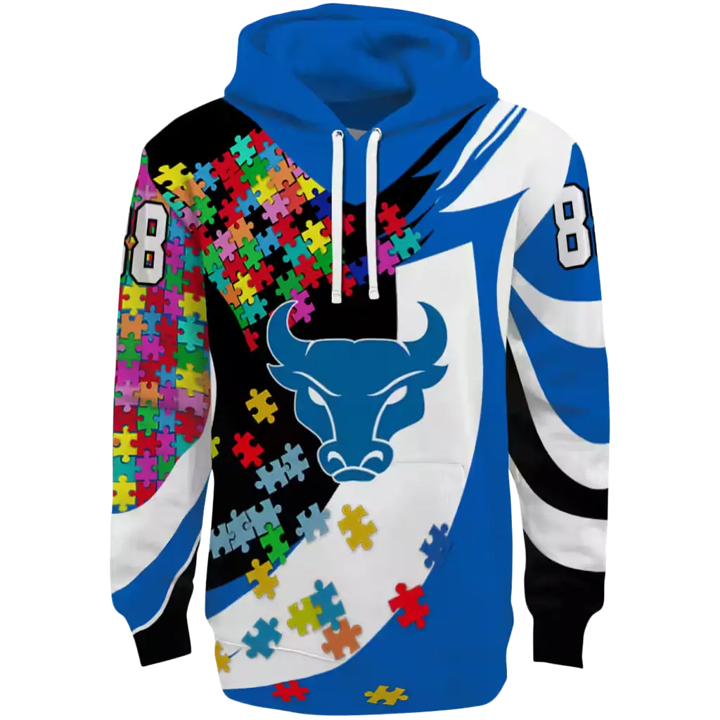 customized buffalo bulls puzzle pieces royal blue hoodie best selling customized buffalo bulls puzzle pieces royal blue hoodie best selling