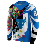 customized buffalo bulls puzzle pieces royal blue hoodie best selling
