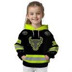 customized buffalo bulls safety motif black neon green hoodie best selling